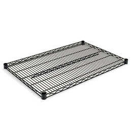 Alera® Industrial Wire Shelving Extra Wire Shelves, 36w x 24d, Black, 2 Shelves/Carton