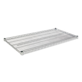 Alera® Industrial Wire Shelving Extra Wire Shelves, 48w x 24d, Silver, 2 Shelves/Carton