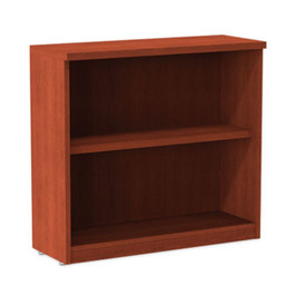 Alera® Valencia Series Bookcase, Two-Shelf, 31 3/4w x 14d x 29 1/2h, Med Cherry