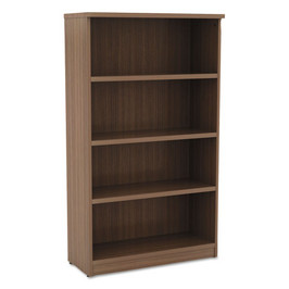 Alera® Valencia Series Bookcase, Four-Shelf, 31 3/4w x 14d x 54 7/8h, Modern Walnut, 1 Each/Carton