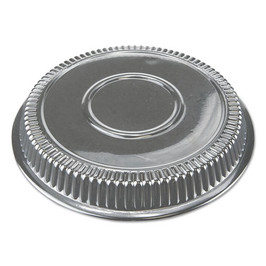 Durable Packaging Dome Lids For 9" Round Containers, 9" Diameter x 1"h, Clear, 500/Carton