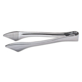 WNA Reflections Heavyweight Plastic Utensils, Serving Tongs, Silver, 40 Each/Carton