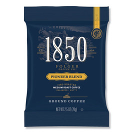 1850 Coffee Fraction Packs, Pioneer Blend, Medium Roast, 2.5 Oz Pack, 24 Packs/Carton