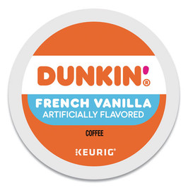 Dunkin Donuts® K-Cup Pods, French Vanilla, 22 Each/Box