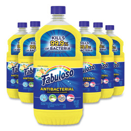 Fabuloso® Antibacterial Multi-Purpose Cleaner, Sparkling Citrus Scent, 48 Oz Bottle, 6/Carton