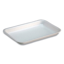 Pactiv Supermarket Trays,  #17s, 8.3 x 4.8 x 0.65, White, 1,000/Carton