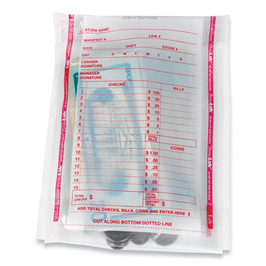 Deposit Bag, Plastic, 5.75 x 8.75 x 3, Clear, 1,000/Carton