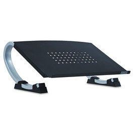 Allsop® Redmond Adjustable Curve Notebook Stand, 15" x 11.5" x 6", Black/Silver, Supports 40 lbs