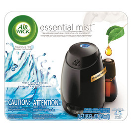 Air Wick® Essential Mist Starter Kit, Lavender And Almond Blossom, 0.67 Oz Bottle, 4/Carton