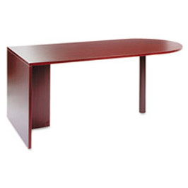 Alera® Valencia Series D-top Desk, 71" x 35.5" x 29.63", Mahogany, 1 Each/Carton