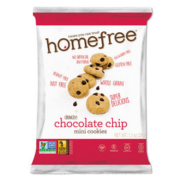Gluten Free Chocolate Chip Mini Cookies, 1.1 oz Pack, 30/Carton