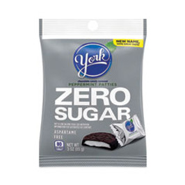 York Sugar Free Peppermint Pattie, 3 Oz Peg Bags, 12/pack