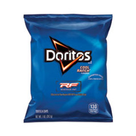 Doritos Reduced Fat Cool Ranch Tortilla Chips, 1 Oz Bag, 72 Bags/carton