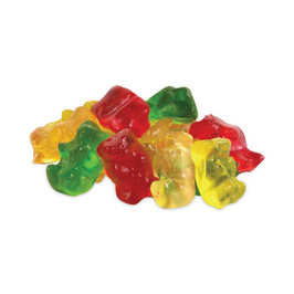 Haribo® Goldbears Gummi Candy, 0.4 oz Pouches, Lemon; Orange; Pineapple; Rasberry; Strawberry, 54/Tub