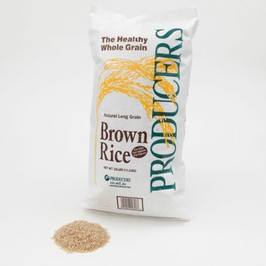 Producers Rice Mill Long Grain Brown Rice, 25 Pounds