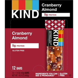 Kind Snacks  Cranberry Almond Cereal Bars, 1.4 Ounce