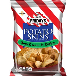 TGI Fridays Potato Skins, Sour Cream and Onion, 3 Ounces - 6 Per Case