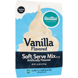 Frostline Mix Lactose Free Vanilla Soft Serve, 6 Pounds - 6 Per Case