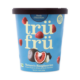 Tru Fru Nature's Hyper-chilled Raspberries In White And Dark Chocolate