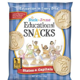 Dick And Jane States & Capitals Educational Snack Crackers, 1 Ounces,  120 per Case