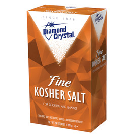 Diamond Crystal Fine Kosher Salt, 4 Pounds, 9 Per Case