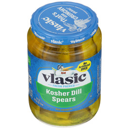 Vlasic Kosher Dill Pickle Spears, 24 Fluid Ounce, 6 Per Case