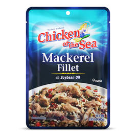 Chicken of the Sea Mackerel Fillet in Soybean Oil, 3.53 Ounce Pouch,  24 Per Case
