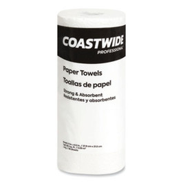 Coastwide Professional Kitchen Roll Paper Towels, 2-Ply, 11 x 8.5, White, 85 Sheets/Roll, 30 Rolls/Carton