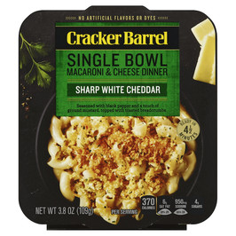 Cracker Barrel Liquid Dinner White Cheddar macaroni and cheese