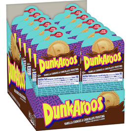 Dunkaroos Vanilla Cookies With Chocolate Frosting