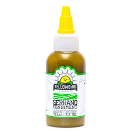 Yellowbird Foods Serrano Hot Sauce Bottle