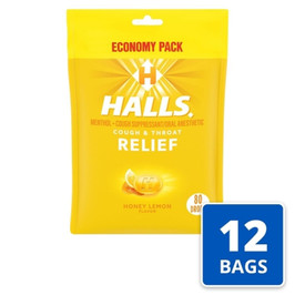 Halls Menthol Lyptus Honey Lemon Cough Drops
