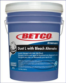 LAUNDRY DETERGENT W/BLEACH ALTERNATIVE, BETCO SYMPLICITY DUET L