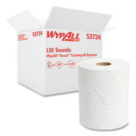 WypAll Reach System Roll Towel, 1-ply, 11 X 7, White, 340/roll, 6 Rolls/carton