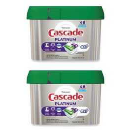 Cascade Actionpacs, Fresh Scent, 26.7 Oz Tub, 48/Tub, 3 Tubs/Cs