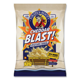 Pirate's Booty Cheddar Blast, Cheddar, 0.75 Oz Bag, 16/carton