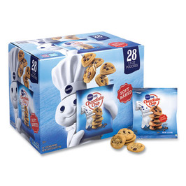 Pillsbury Soft Baked Mini Chocolate Chip Cookies, 1.5 Oz Pouch, 28/pack