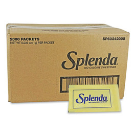 Splenda No Calorie Sweetener Packets, 0.04 oz Packets, 400/Box, 6 Boxes/Carton