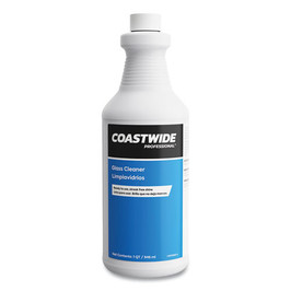 COASTWIDE PROFESSIONAL Glass Cleaner, Unscented, 0.95 L Bottle, 6/Carton