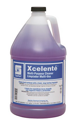 Spartan Cleaner, Multi-purpose, Xcelente, Fresh Lavender, 1 gallon, 4/cs