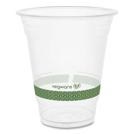 Vegware 96-Series Cold Cup, 12 Oz, Clear/green, 1,000/carton