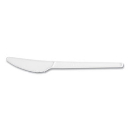 Vegware White CPLA Cutlery, Knife, 1,000/carton