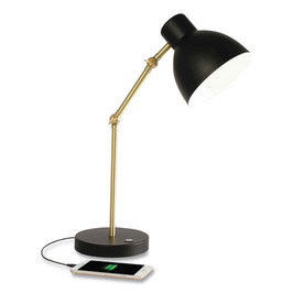 OttLite Wellness Series Adapt Led Desk Lamp, 7" To 22" High, Black