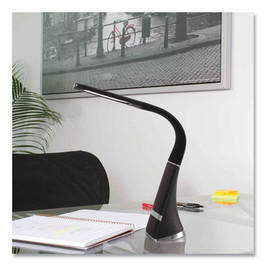 OttLite Wellness Series Recharge LED Desk Lamp, 10.75" To 18.75" High, Black