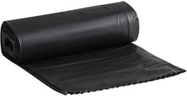 Gen Low Density Can Liners, 33 gal, 0.9 mil, 33" x 39", Black, 100 Rolls