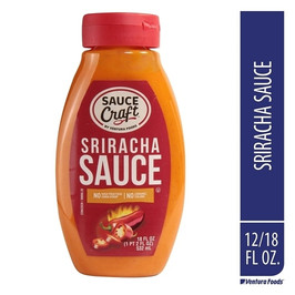 Sauce Craft Shelf Stable Sriracha Squeeze Bottle, 18 Ounce, 12 Per Case