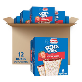 Kellogg s Pop-Tart Frosted Strawberry, 3.3 Ounces, 6 Per Box, 12 Per Case