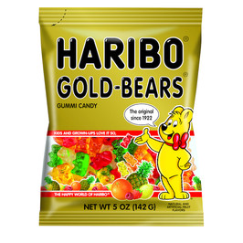 Haribo Gold Bears Gummy Candy, 5 Ounce, 12 Per Case