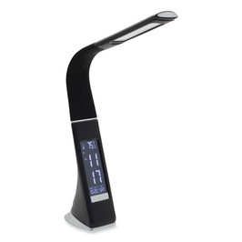 V-Light LRD Task Lamp With Digital Display, Gooseneck, 16" High, Black