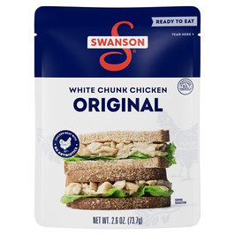Swanson Fully Cooked White Chunks Chicken Pouch, 2.6 Ounce, 12 Per Case